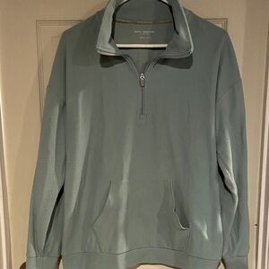 Women’s Mint Green Corduroy Half-Zip
